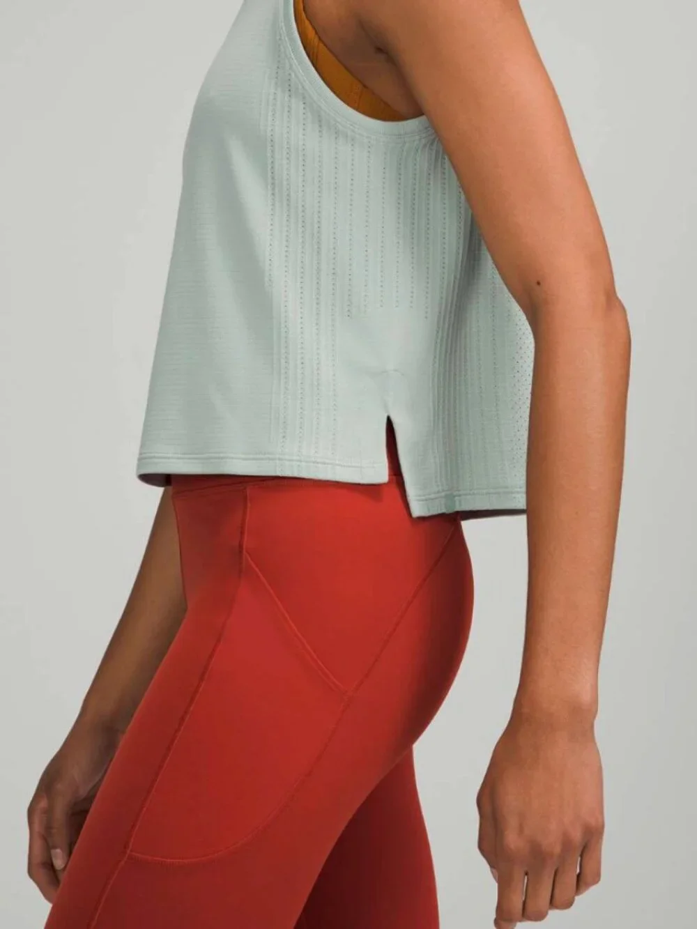 Lululemon Train to Be Tank Top W1CXAS Silver Blue - Size 6